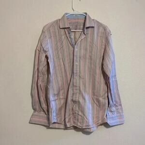 bugatchi‎ mens stripped button down size Medium